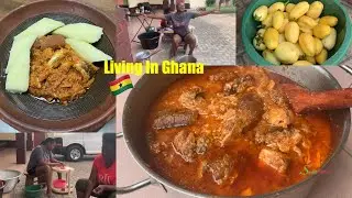 How To Make The Authentic Ghana 🇬🇭 Garden Egg Stew Party Style In A Ghanaian Kitchen #ghana