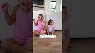Abbie&rsquo;s first official pair🥹 #thecarlins #shorts #cutebaby #bigsister #surprise #family #parentlife