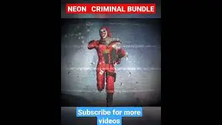 TOP RED CRIMINAL BUNDLE ONE SPIN TRICK |FREE FIRE SHORT VIDEO| GLITCH ASCENSION NEON CRIMINAL BUNDLE