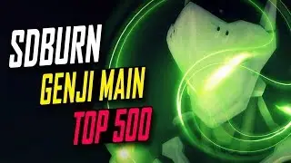 SDBURN GENJI MAIN! BEST GENJI? 45 ELIMS! [ OVERWATCH SEASON 6 TOP 500 ]
