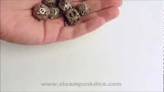 Steampunk Gear Dice Set