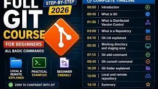 Full Git Course for Beginners All Basic Commands Explained Step by Step In 2026