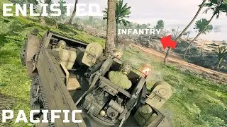 Enlisted gameplay: Pacific War - Tenaru River | Энлистед: Битва за Тихий океан - Река Тенару
