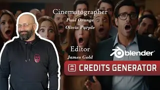 🎬 Introducing the Credits Scene Generator for Blender! 🎬