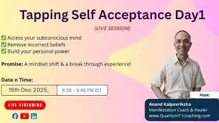 🌟 Tapping For Self Acceptance Day 1: Release Resistance