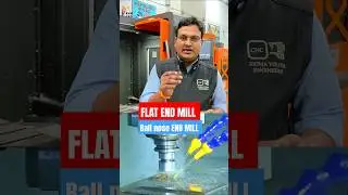 FLAT END MILL VS Ball nose end mill selection process #vmctooling #sigmayouthengineers