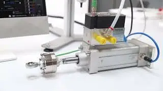 Pneumatic actuator displacement control with RTC 9000 test controller