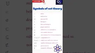 ||Symbols of set theory||#algebra #set #settheory #settheoryclass11 #symbols #symbol #symbolisme