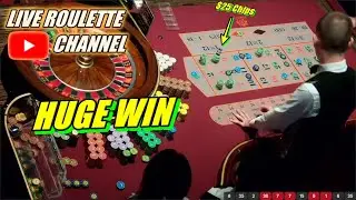 🔴 LIVE ROULETTE |🚨 HUGE WIN In Las Vegas Casino 🎰 $25 Chips Bets Night Session ✅ 2025-09-28