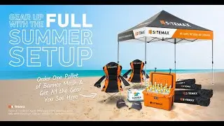 Order a Pallet of Printed Banner Mesh & Get Your FREE Sitemax Summer Setup!