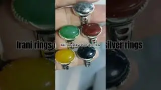 #IRANI ORIGINAL STONE SILVER RING#