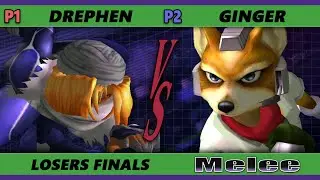 S@X 395 Online Losers Finals - Ginger (Fox) Vs. Drephen (Sheik) Smash Melee - SSBM
