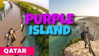 [4K] Purple Island Qatar - A Beautiful Nature Wonder