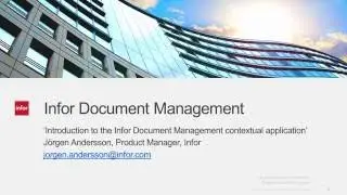 Infor Document Management