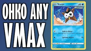 ONE-HIT KO ANY VMAX WITH STARYU?! (PTCGO)