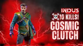 10 KILLS & COSMIC CLUTCH in INDUS! 🔫 Full High Kill Gameplay | Battle Royale Domination