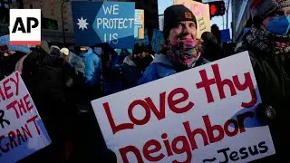 Thousands protest against ICE in Minneapolis despite subzero temperatures