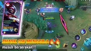 Zhask Gw Menggila Dapet Triple Kill🔥 Musuh Auto Berserakan di Land of Dawn😱 | MLBB Gameplay