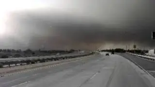 Antelope Valley Dust Storm, As Seen From 14 Freeway