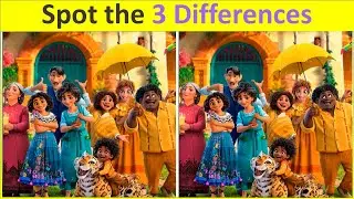 Spot 3 differences between two images | Encanto | Pictures puzzle number 094 #mirabel #madrigal