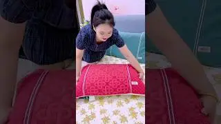 Pillow towel and pillowcase #a pair of pure cotton snap button anti-slip cover pillow towels