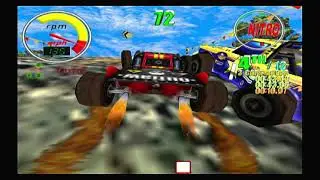 Offroad Thunder (Midway Arcade Treasures 3) - Over 'n' Under GameCube Gameplay
