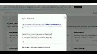 Exporting Customer Data