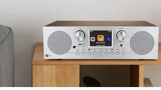 Ocean Digital WR-800 FM Wi-Fi Internet Radio Alarm Clock Stereo Speakers Micro SD Line Out Aux
