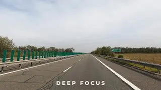 Highway Driving Ambient Music for Focus and Deep Work (No Distractions)