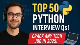 Top 50 Python Interview Questions & Answers 🔥 | Crack Any Python Job Interview! | Learn Technology