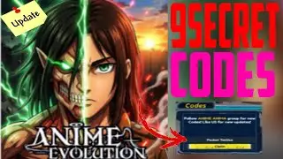 Anime Evolution Update! 🆕 Latest Codes & Free Rewards