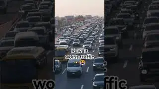 Kuwait everyday struggles😱🚥#kuwait #kuwaitcity #mideastworkerlife #traffic #viral #kuwaittraffic #q8