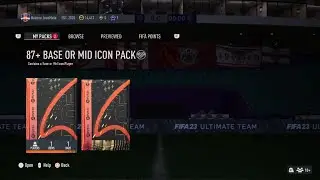 FIFA 23 2x 87+ Base or Mid Icon Packs #shorts
