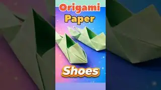 Origami Paper Shoes ! Origami Magic 🪄✨! #arts #paperart #shortsfeed #trending