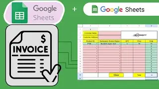 Fully Automated Google Sheet Invoice #googlesheets #googlesheet #macros