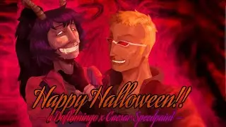 Happy Halloween!! | A One Piece Doflamingo x Caesar Clown Speedpaint
