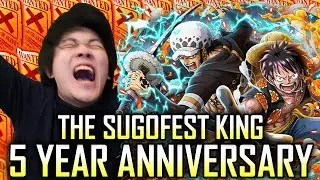 ONE SUGOFEST KING | 5 YEAR ANNIVERSARY LUFFY X LAW PULLS | One Piece Treasure Cruise | ワンピース (トレクル)