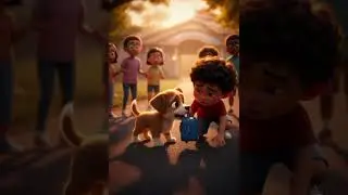 Puppy becomes school&rsquo;s mascot #dogshorts  #cartoonvideo #story #dog #cartoon #short #cute #animation