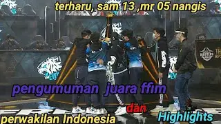 Evos juara  ffim 2020