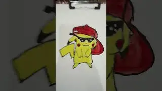 Legendary Killer! Pikachu Drawing. 💀☠️💀☠️😎😎