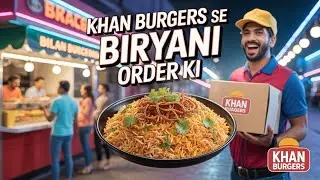Khan Burger Biryani Delivery 🍛 | Subah Market Ki Fresh Shopping 🥬 | lahori life with ali