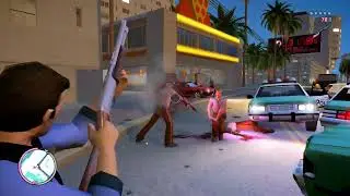 GTA Vice City Nextgen Edition | Epic Downtown Massacre & Six Star Escape!