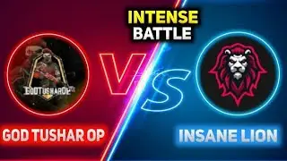 God Tushar op vs Insane lion intense battle🔥God Tushar op vs insane lion Top 5 funny moments😂