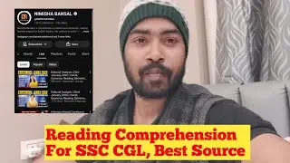 Reading Comprehension For SSC CGL Exam 🔥 | Best Source For Practice | SSC CGL 2026 Exam🔥| Amit Yadav