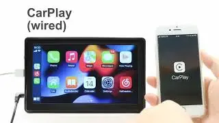 Hippcron CarPlay Android Auto Car Radio Multimedia Video player  Portable Touch Screen Rear Camera