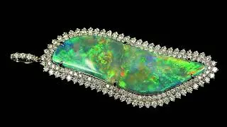 Stunning Australian Opal Gemstone Pendant 20.3 cts Mintabie, S.A.