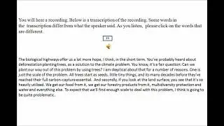 PTE Academic Listening- Practice highlight incorrect words & write from dictation