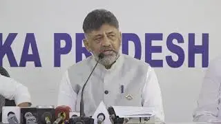 LIVE: KPCC President and DCM D. K Shivakumar's press conference, KPCC office.