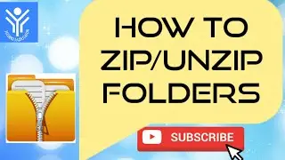 How to zip or un zip your folder By techno facilitator