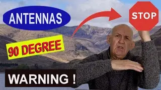 Ham Radio HF Antenna 90 Degree Warning